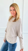 Ribbed Italian Pullover- Mocha-140 Sweaters-Italianissimo-Coastal Bloom Boutique, find the trendiest versions of the popular styles and looks Located in Indialantic, FL