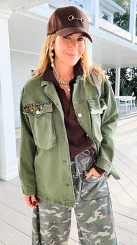 Decorative Duty Jacket-160 Jackets-V SKY-Coastal Bloom Boutique, find the trendiest versions of the popular styles and looks Located in Indialantic, FL