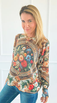 Palace Garden Italian St Tropez Sweater-140 Sweaters-Italianissimo/SORPRESA-Coastal Bloom Boutique, find the trendiest versions of the popular styles and looks Located in Indialantic, FL