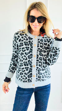 Leopard Luxe Knit Cardigan-150 Cardigans/Layers-Staccato-Coastal Bloom Boutique, find the trendiest versions of the popular styles and looks Located in Indialantic, FL