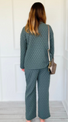 Quilted Jacket and Pants Set - Ash Jade-210 Loungewear/Sets-Zenana-Coastal Bloom Boutique, find the trendiest versions of the popular styles and looks Located in Indialantic, FL