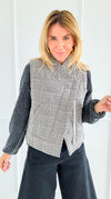 Checked In Quilted Vest-160 Jackets-mystree-Coastal Bloom Boutique, find the trendiest versions of the popular styles and looks Located in Indialantic, FL