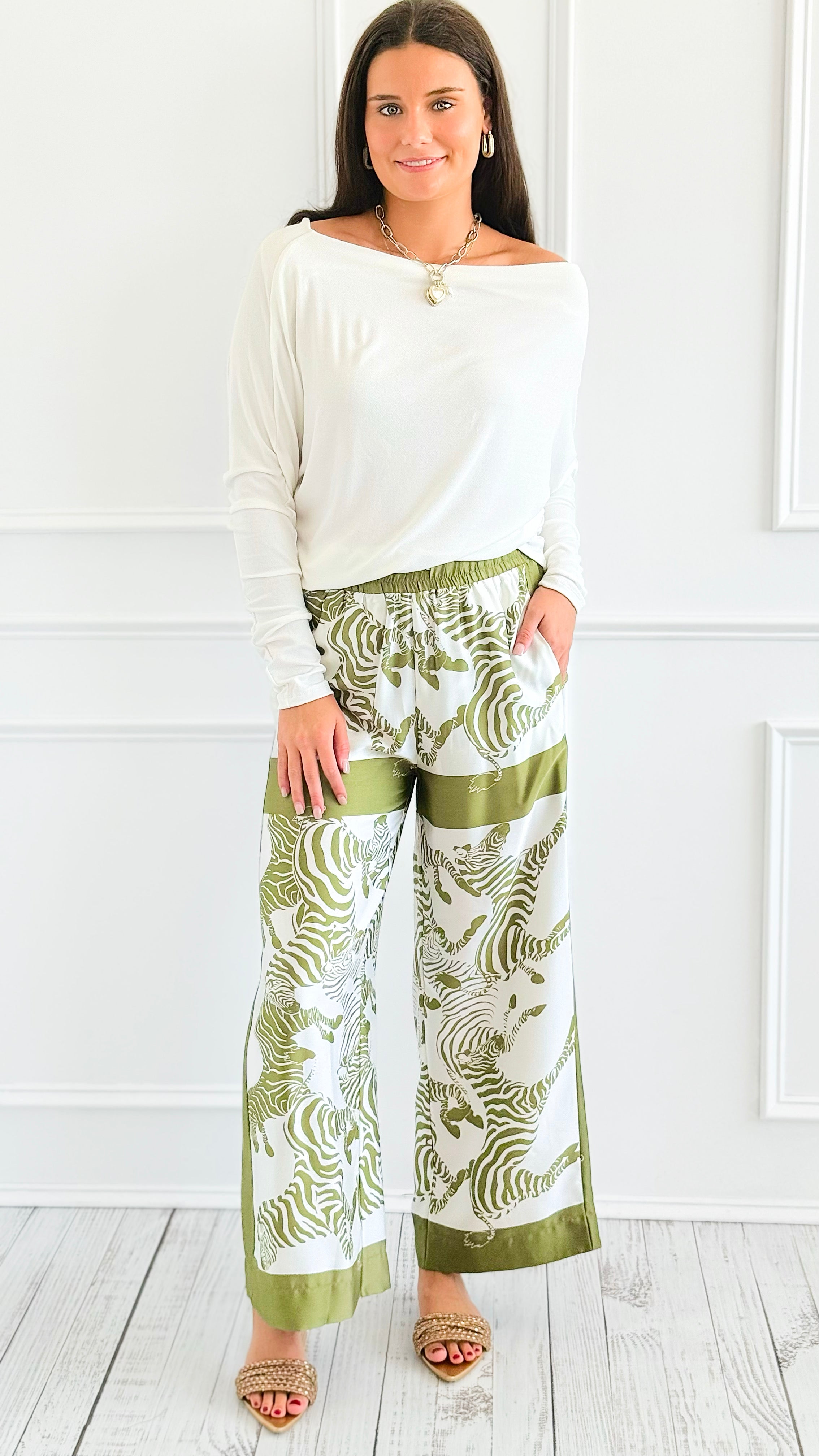Wild Walk Lounge Pants-170 Bottoms-GLAM-Coastal Bloom Boutique, find the trendiest versions of the popular styles and looks Located in Indialantic, FL