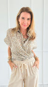 Velvet Whispers Button Down Top-110 Short Sleeve Tops-JODIFL-Coastal Bloom Boutique, find the trendiest versions of the popular styles and looks Located in Indialantic, FL