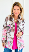 Wild Flowers High Point Italian Jacket-160 Jackets-GI STUDIO-Coastal Bloom Boutique, find the trendiest versions of the popular styles and looks Located in Indialantic, FL