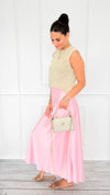 Isabella Italian Skirt- Light Pink-170 Bottoms-SEE YOU IN ROME-Coastal Bloom Boutique, find the trendiest versions of the popular styles and looks Located in Indialantic, FL