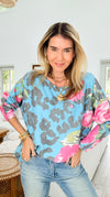Wild Bloom Fusion Italian Milano Sweater-140 Sweaters-SORPRESA-Coastal Bloom Boutique, find the trendiest versions of the popular styles and looks Located in Indialantic, FL
