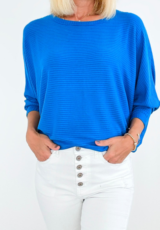 Everyday Essentials Ribbed Tee - Blue