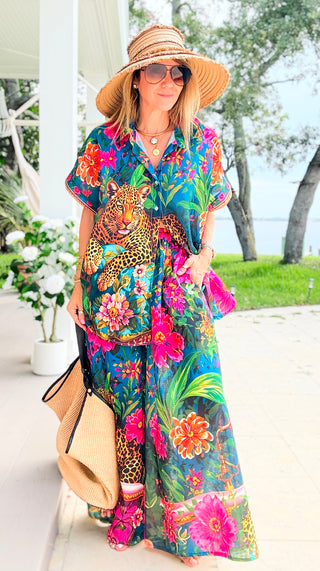 Tropical Jungle Ibiza Italian Pants