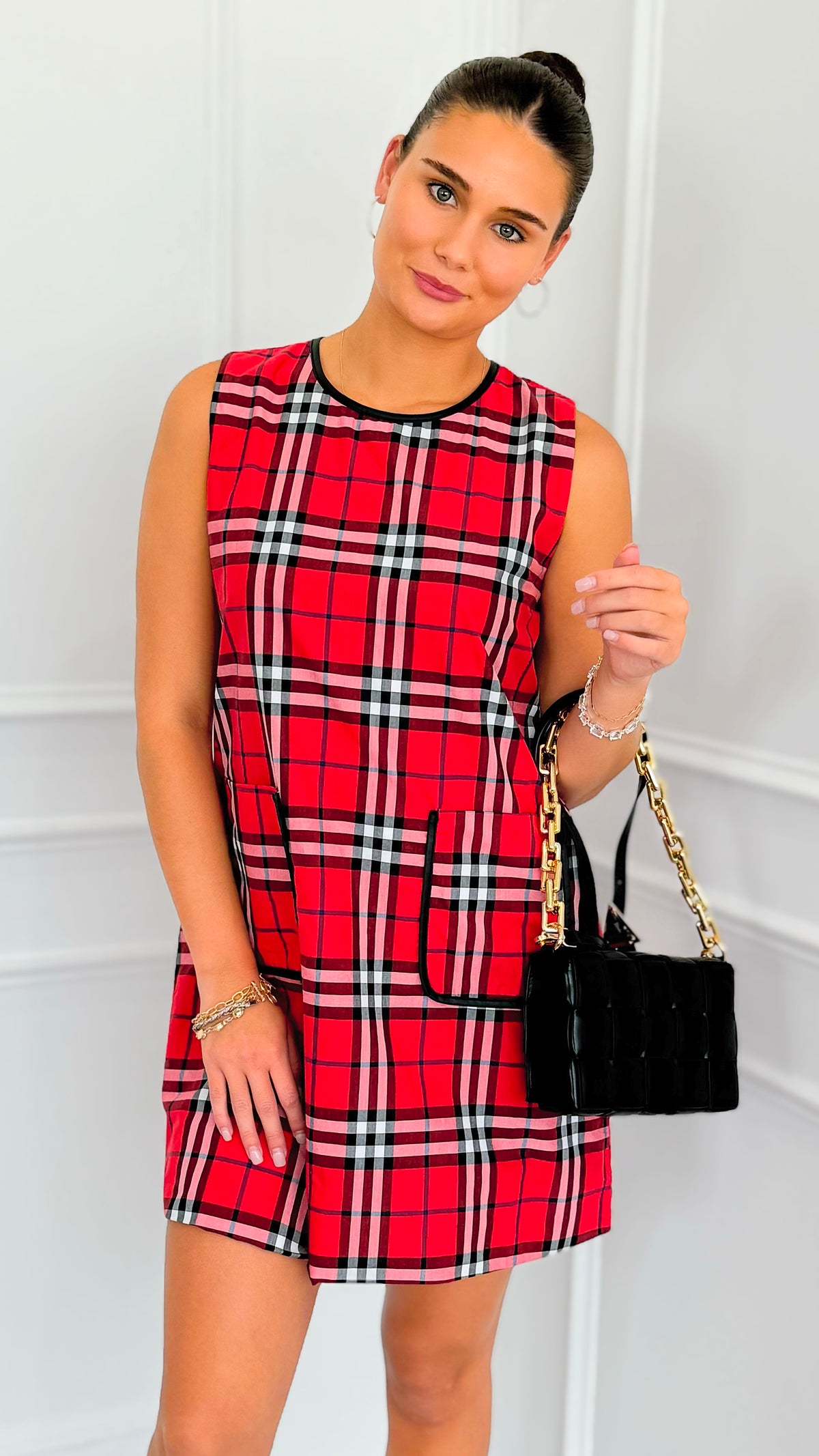 Prep School Pocket Dress-200 Dresses/Jumpsuits/Rompers-JODIFL-Coastal Bloom Boutique, find the trendiest versions of the popular styles and looks Located in Indialantic, FL