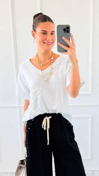 Written in the Stars Italian Top- White