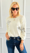 Take A Bow Sweater - Ivory-140 Sweaters-Dreamers-Coastal Bloom Boutique, find the trendiest versions of the popular styles and looks Located in Indialantic, FL