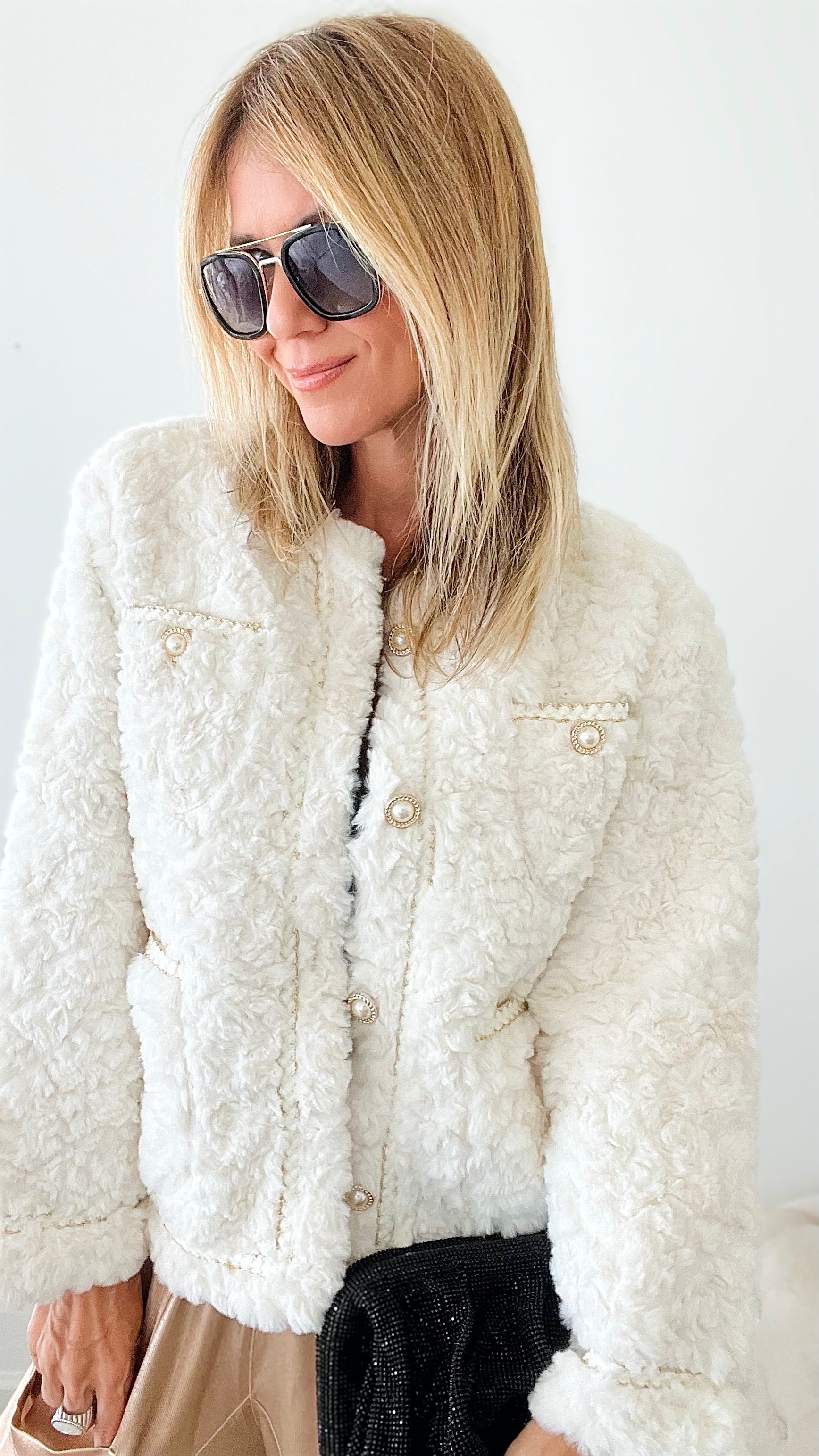 Soft To The Touch Cropped Jacket-140 Sweaters-Beulah Style-Coastal Bloom Boutique, find the trendiest versions of the popular styles and looks Located in Indialantic, FL