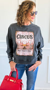 Pre Order - Showtime Circus Italian Sweatshirt-110 Long Sleeve Tops-FIRSTAGE-Coastal Bloom Boutique, find the trendiest versions of the popular styles and looks Located in Indialantic, FL
