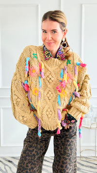 Stitched in Bloom Knit Sweater