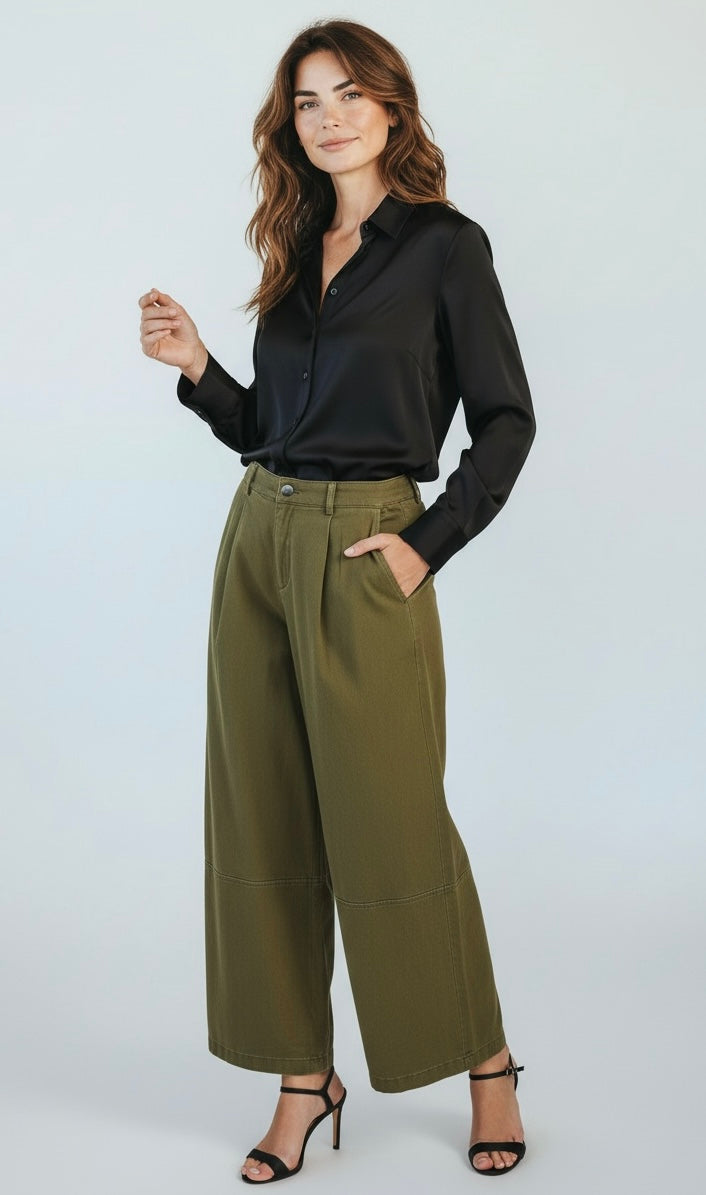 Meadow Drift Relaxed Cropped Pants-170 Bottoms-JODIFL-Coastal Bloom Boutique, find the trendiest versions of the popular styles and looks Located in Indialantic, FL
