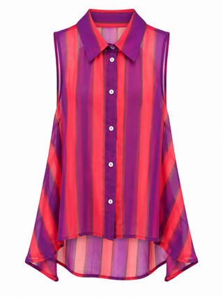 Color Club Sleeveless Italian Top- Punch Bowl