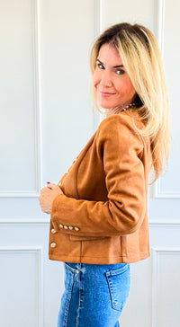 Classic Luxe Suede Jacket