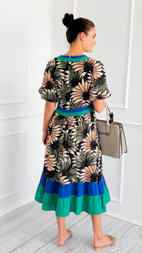 Palm Springs Color Block Dress - Black-200 Dresses/Jumpsuits/Rompers-VOY-Coastal Bloom Boutique, find the trendiest versions of the popular styles and looks Located in Indialantic, FL