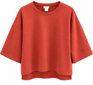 Drop Shoulder Scuba Top