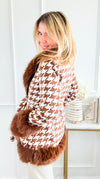 Coco Contrast Faux Fur Coat-160 Jackets-Rousseau-Coastal Bloom Boutique, find the trendiest versions of the popular styles and looks Located in Indialantic, FL
