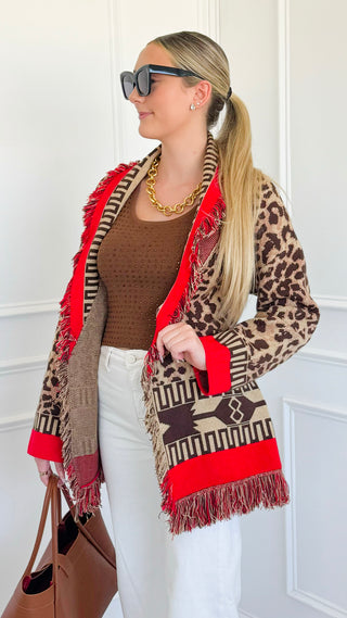Leopard Rouge Cardigan