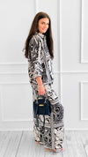 The Riviera Scroll Wide-Leg Pants-170 Bottoms-GIGIO-Coastal Bloom Boutique, find the trendiest versions of the popular styles and looks Located in Indialantic, FL