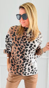 Pixel Print Sweater-140 Sweaters-Fate By LFD-Coastal Bloom Boutique, find the trendiest versions of the popular styles and looks Located in Indialantic, FL