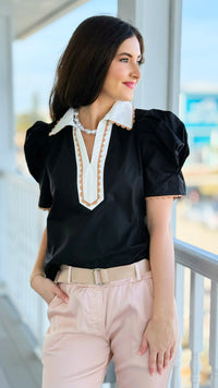 Polished Moments Puff Sleeve Top