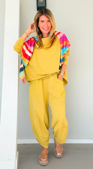 La Spezia Italian Barrel Cotton Set - Mustard