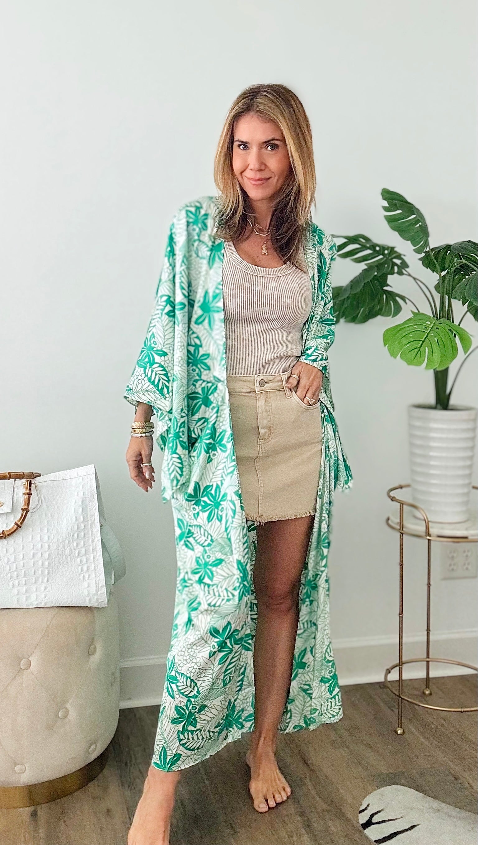 Tropical Vibes Kimono-150 Cardigan Layers-MISS LOVE-Coastal Bloom Boutique, find the trendiest versions of the popular styles and looks Located in Indialantic, FL