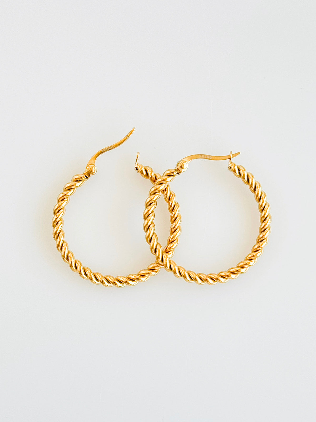 Stainless Steel Cable Twist 3MM Hoop Earring-230 Jewelry-NYC-Coastal Bloom Boutique, find the trendiest versions of the popular styles and looks Located in Indialantic, FL