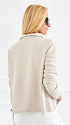 Cozy Lounge Collar Pullover Top - Light Grey-110 Long Sleeve Tops-Mono B-Coastal Bloom Boutique, find the trendiest versions of the popular styles and looks Located in Indialantic, FL