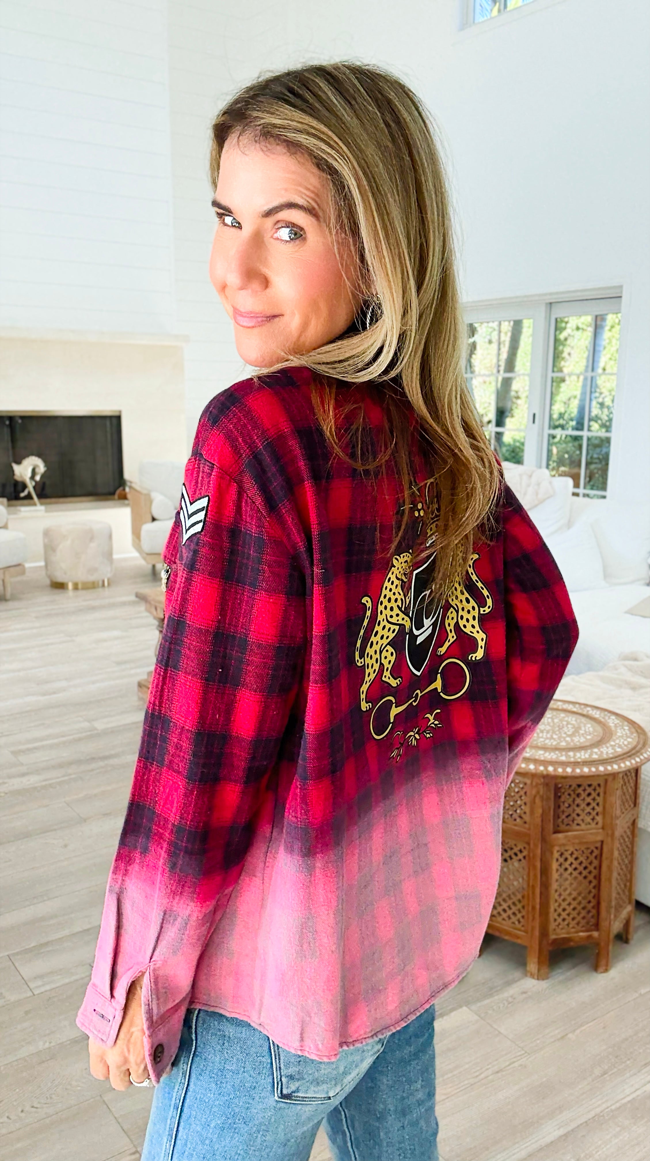 CB Custom - Regal Rebelion Plaid Top-110 Long Sleeve Tops-Anniewear / Holly-Coastal Bloom Boutique, find the trendiest versions of the popular styles and looks Located in Indialantic, FL