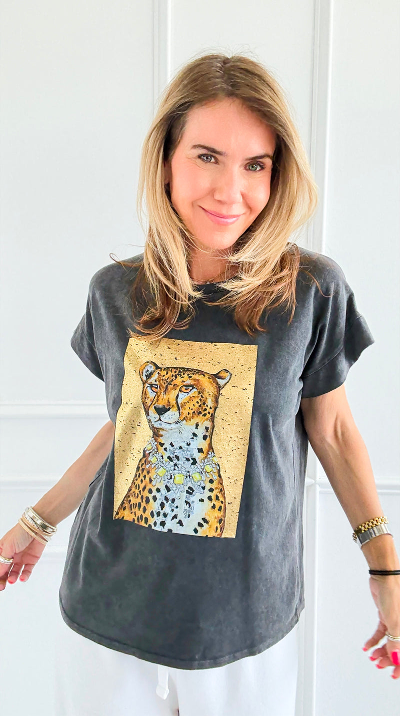 Glam Majesty Italian Graphic Tee-110 Short Sleeve Tops-Italianissimo-Coastal Bloom Boutique, find the trendiest versions of the popular styles and looks Located in Indialantic, FL