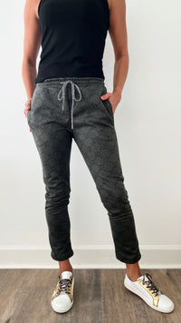 Darling Italian Joggers - Army Green-180 Joggers-Germany-Coastal Bloom Boutique, find the trendiest versions of the popular styles and looks Located in Indialantic, FL