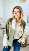Countryside Canvas Italian Jacket- Olive-160 Jackets-K2-Coastal Bloom Boutique, find the trendiest versions of the popular styles and looks Located in Indialantic, FL