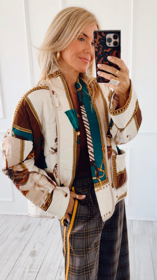Saddle Society Quilted Italian Jacket