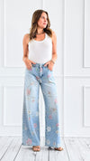 Bee & Blossom Italian Denim Pant-190 Denim-Italianissimo-Coastal Bloom Boutique, find the trendiest versions of the popular styles and looks Located in Indialantic, FL