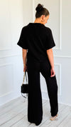 The Art of Staying In Set - Black-210 Loungewear/Sets-Zenana-Coastal Bloom Boutique, find the trendiest versions of the popular styles and looks Located in Indialantic, FL