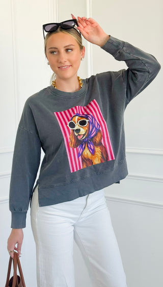 Scarf & Shades Italian Sweatshirt