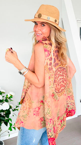 Modern Edge Printed Italian Top - Leopard