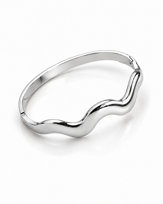 Stainless Steel Organic Wave Bracelet