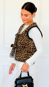 Wild Harmony Tie Front Vest-150 Cardigans/Layers-Umgee-Coastal Bloom Boutique, find the trendiest versions of the popular styles and looks Located in Indialantic, FL
