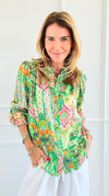 Retro Bloom Long Sleeve Top-130 Long Sleeve Tops-Fate By LFD-Coastal Bloom Boutique, find the trendiest versions of the popular styles and looks Located in Indialantic, FL