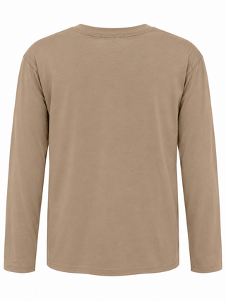 Madonna Floral Long Sleeve Tee - Beige