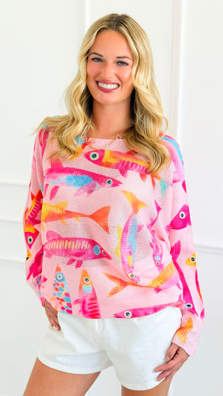 Tropical Fish Italian St Tropez Knit