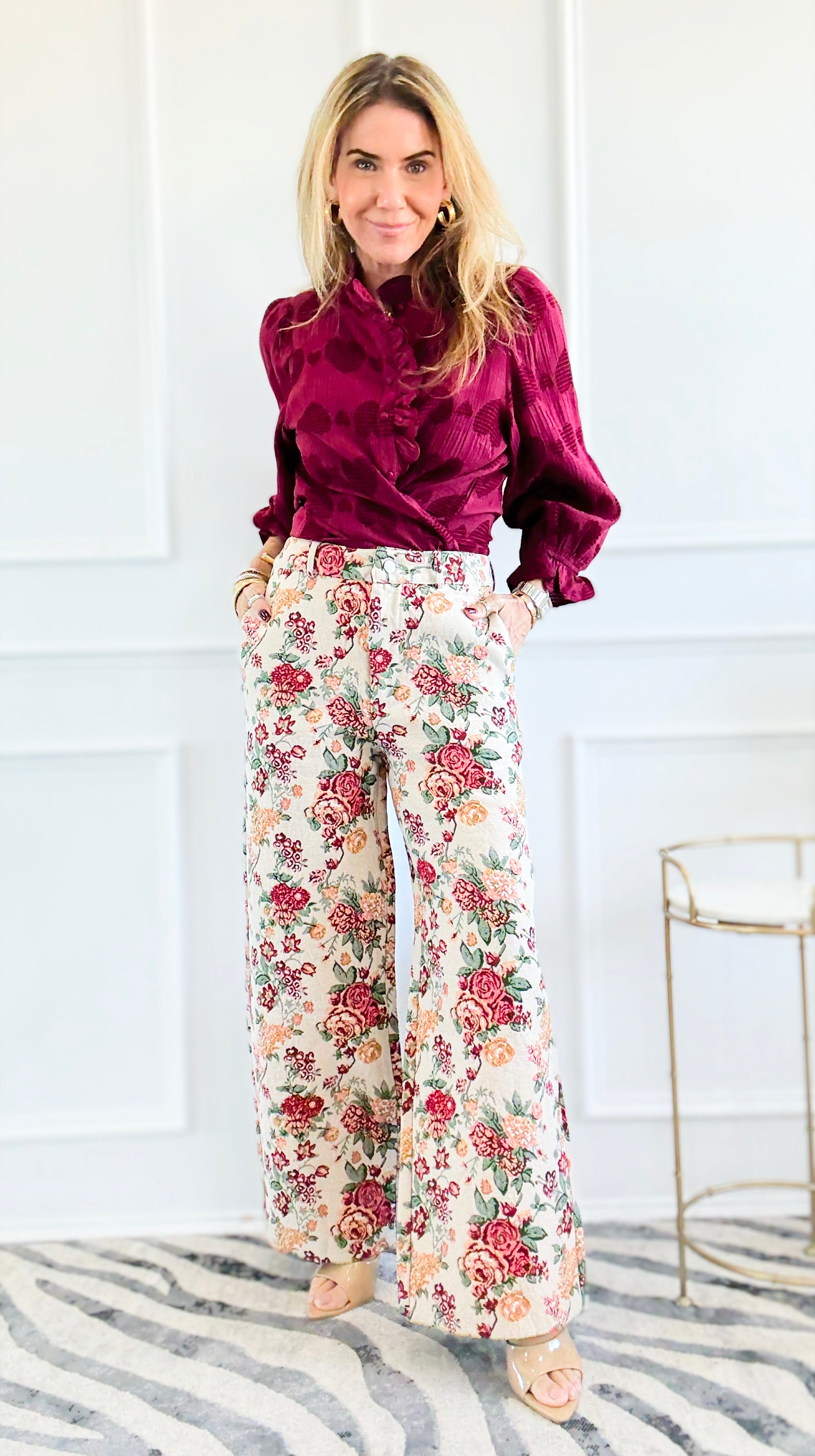 Garden Reverie Wide Leg Pants