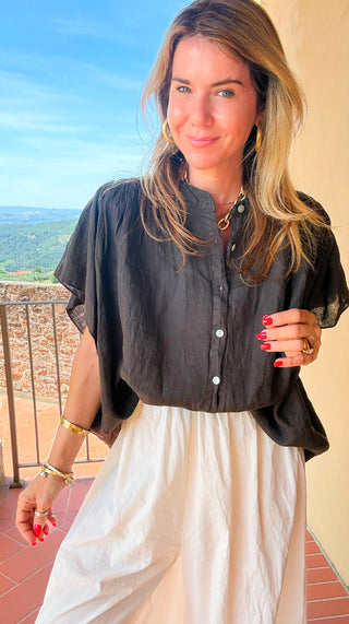 Sweet Simplicity Italian Top- Brown