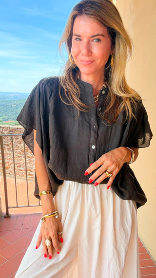 Sweet Simplicity Italian Top- Brown